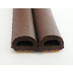 Samolepiace tesnenie E 9×8 mm hnedé